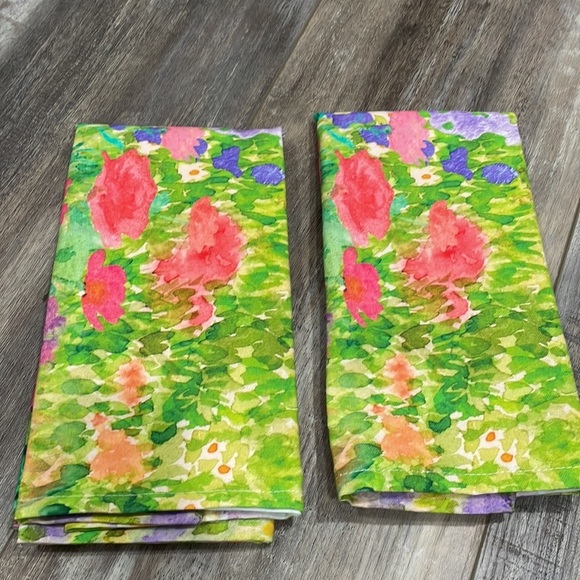 Michel Design Works The Meadow Colorful Floral Kitchen Tea Towel Set - Picture 8 of 9